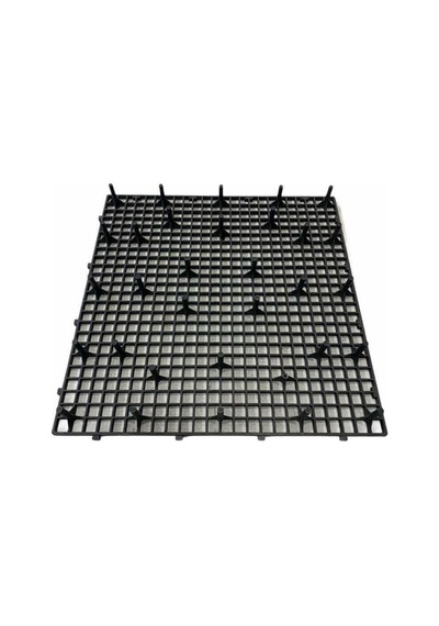 2 M2 8 Adet 50x50 Plastik Güvercin Kümes Taban Izgarası Siyah