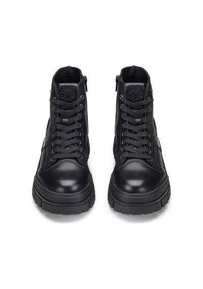 Bot Kadın Oxw202302 Oxs Kyla 2023 Mıd W Leather Black Siyah