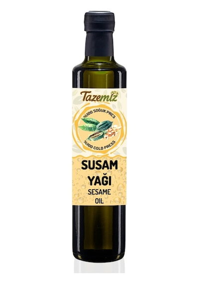 Tazemiz Soğuk Sıkım Susam Yağı 500 ML