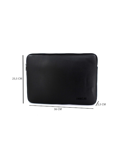 Deri,Se Club 1993 Orta Boy 13 Ve 14 İnç Macbook Kılıf, Notebook Laptop Çantası Siyah
