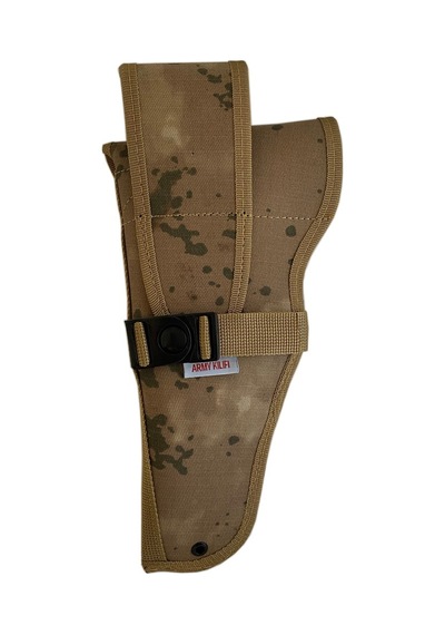 Kapaklı Jandarma Silah Kılıfı 9 Mm Bej - Siyah