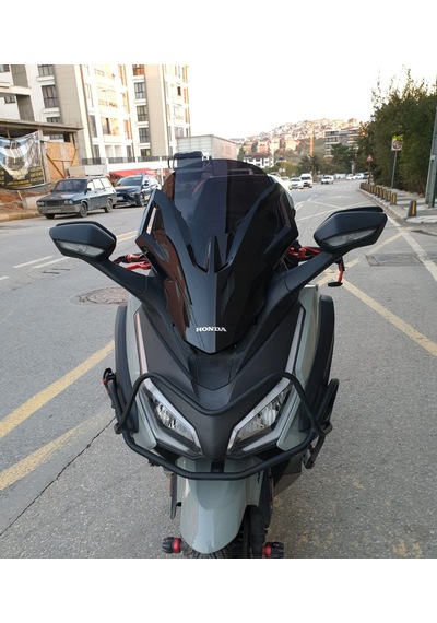Motocam Honda Forza 250 Ön Cam 2021-2026 Model 47cm Siyah Renkli 4mm İade Yoktur