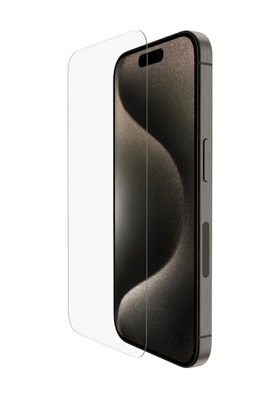 Apple iPhone 15 Uyumlu İle Şeffaf Esnek Nano Cam Ekran Koruyucu Çentiksiz Model