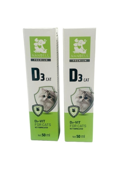 Nanbell Kediler İçin D Vitamini Takviyesi 2 x 50 ML