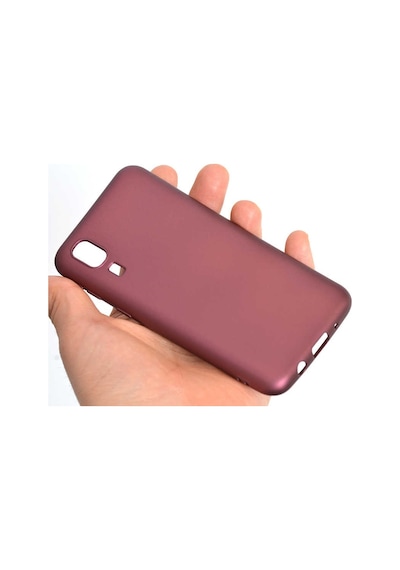 Noktaks - Samsung Galaxy Uyumlu A2 Core - Kılıf Mat Renkli Esnek Premier Silikon Kapak - Gold