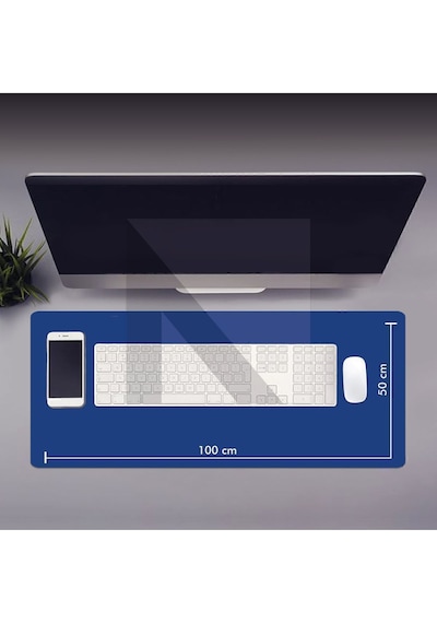 MP05 - 100x50 3xlarge Mavi Gaming Mousepad Ev Ofis Oyun