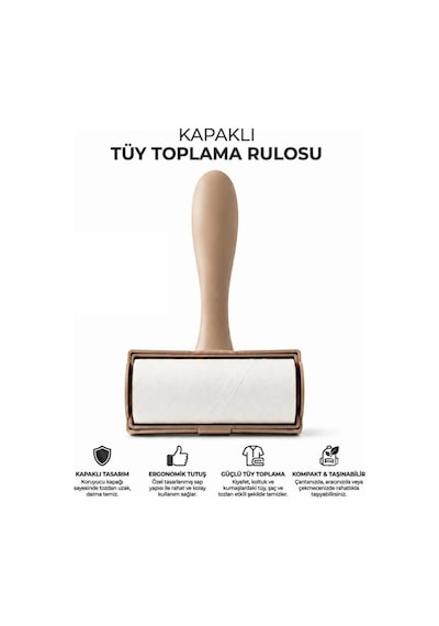 Özel Üretim Kıyafet Koltuk Temizleme Pratik Tüy Toplama Rulosu Kapaklı Ergonomik Taşınabilir Çok Renkli