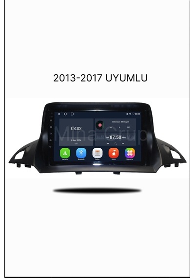 Snp Serisi Ford Kuga C-max Uyumlu 9" Multimedya Android Teyp 4-64 Gb + Kamera li 9"