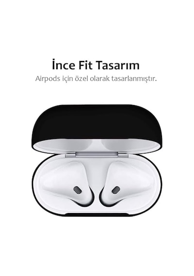 Apple Airpods 1.nesil 2.nesil İle Uyumlu Silikon Kılıf Kırmızı
