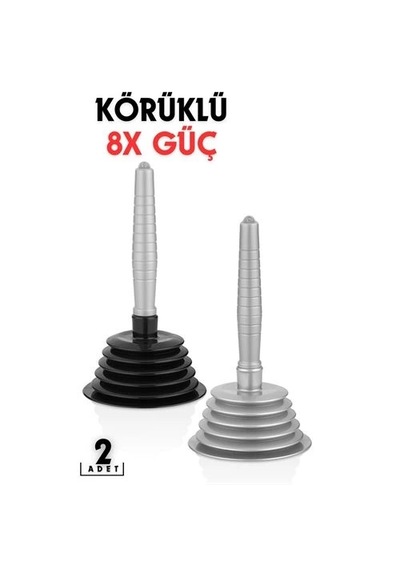 Mey İthalat Körüklü Lavabo Açıcı Pompa 2 Adet Prograde Design 716621