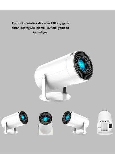 Hdmı Usb Bağlantılı 4k Destekli Taşınabilir Projeksiyon Cihazı 37365844