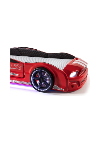 Kırmızı Arabalı Yatak Kapıları Açılan Mustang Full Ledli Kumandalı Ve Müzikli + Ortopedik Yatak Kırmızı Arabalı Yatak Kapıları Açılan Mustang Full Ledli Kumandalı Ve Müzikli + Ortopedik Yatak