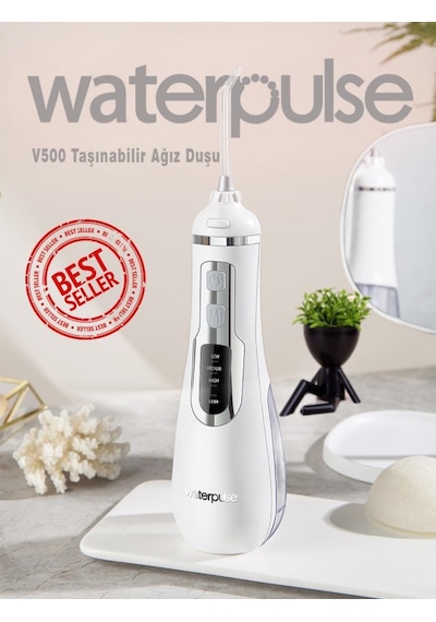 WaterPulse WP-V500-W Taşınabilir Şarjlı Masajlı Diş Protez Bakım ve Ağız Duşu