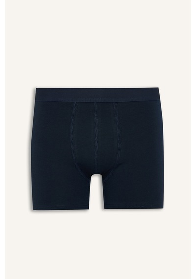 Defacto Regular Fit Geometrik Desenli Beli Lastikli 2li Boxer I4650ax26aunv135 Lacivert-nv135