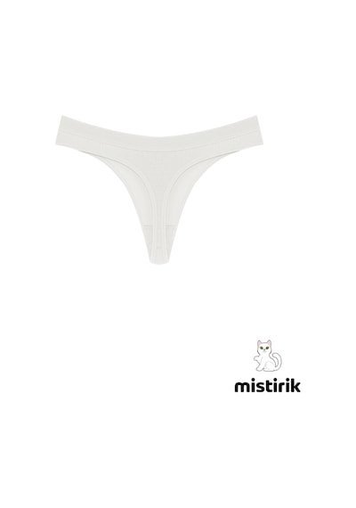 Paulo Model Fitilli Tanga Slip Iz Belli Etmez Külot Ekru Renk Ekru