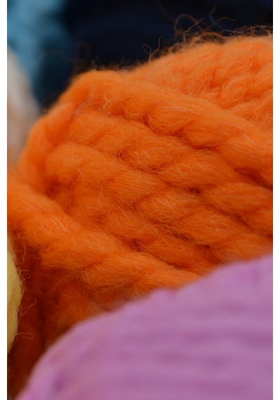 Sensy Woolly 5 Adet El Örgü İpi Atkı Bere Şapka İp Panço İpi Hırka İpliği Örgü İpi Beyaz