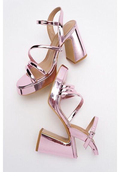 Luvishoes Heas Pembe Kadın Topuklu Ayakkabı Pembe