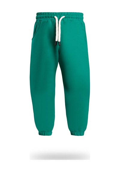 Heyadventure Erkek / Kız Çocuk Cepli Jogger Eşofman Altı Paçası Lastikli Yeşil Yeşil