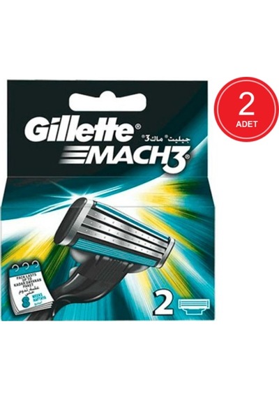 Gillette Mach3 Yedek Başlık 2 x 2'li