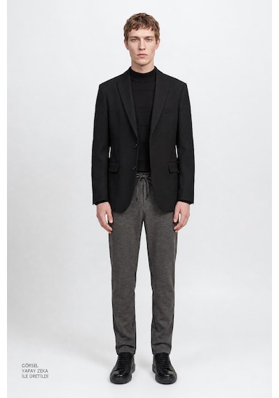 Altınyıldız Classıcs Erkek Sıyah Regular Fit Normal Kesim Kırlangıç Yaka Gofre Desenli Kapak Cepli Blazer Ceket Siyah Altınyıldız Classıcs Erkek Sıyah Regular Fit Normal Kesim Kırlangıç Yaka Gofre Desenli Kapak Cepli Blazer Ceket Siyah
