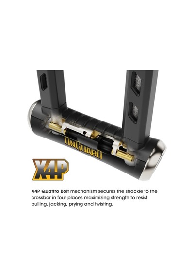 Onguard Rocksolid 8590 Kesilmez Bisiklet Motosiklet U-kilit Sarı - Siyah