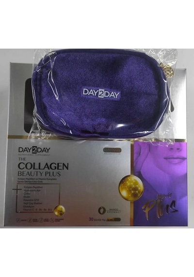 Day2day The Collagen Beauty Plus 30 Tüp + Makyaj Çantası