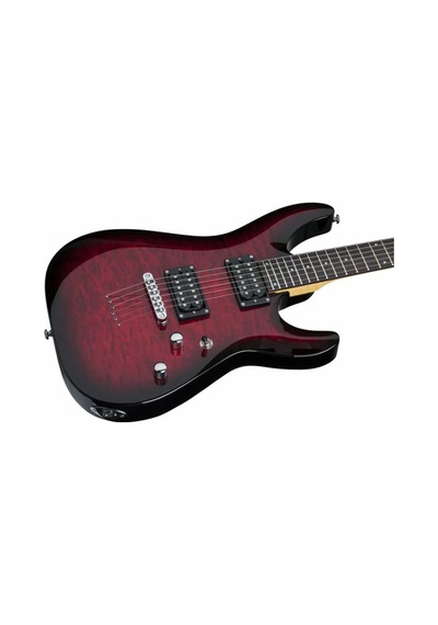 Schecter C-6 Plus Elektro Gitar (See-Thru Cherry Burst)