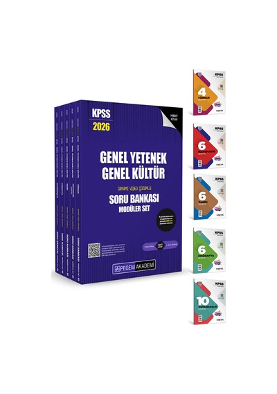 2026 Kpss Lisans Genel Yetenek Genel Kültür Soru Bankası Seti Pegem Yayınları 5 Branş Deneme