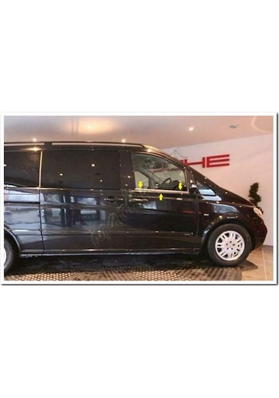 Markadan Mercedes Viano Krom Cam Çıtası 2004-2014 2 Parça   Paslanm