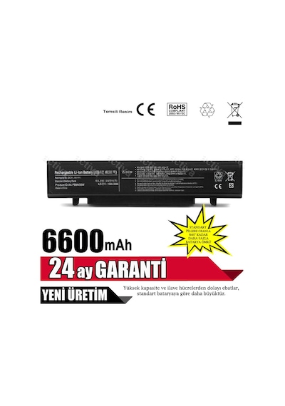 Aa-Pb9Nc5B. Aa-Pb9Nc6B. Aa-Pb9Nc6W Pil - 9 Cell Batarya Yüksek Ka