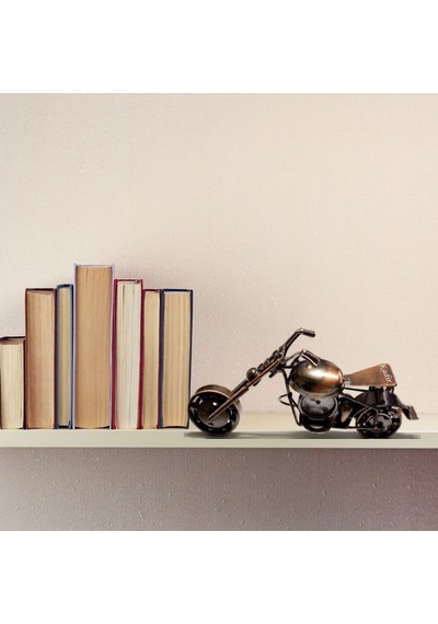 Kişiye Özel İsimli Metal Motosiklet Masa Saati Erkeğe Hediye Dekoratif Motor Biblo