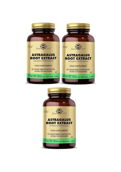 Solgar Astragalus Root 60 Kapsül 3 Adet