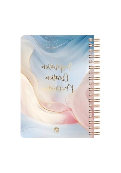 Kareli Spiralli Defter 17x24 Cm 124-Pembe