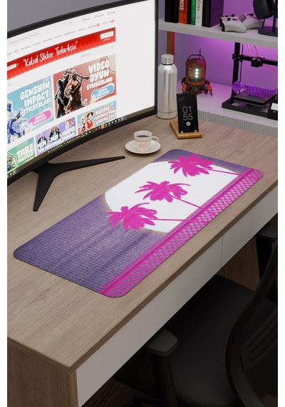 Hotline Miami Kaymaz Dikişli Kauçuk Oyuncu Mousepad V4 - 70x30 Xl Gaming Mouse Pad Fare Altlığı