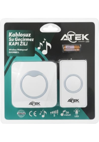 Kablosuz Su Geçirmez Kapı Zili