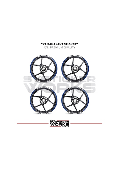 Yamaha Jant Sticker Seti Yüksek Kalite 16lı Jant Set Yamaha Uyumlu 37859164