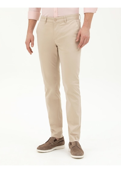 Pierre Cardin Erkek Bej Pantolon Kanvas-chino 50288511-vr011 Bej