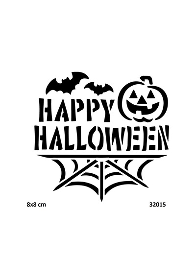 Airbrush Tattoo Cadılar Bayramı Hallowen Yapışkanlı Stencil Süsleme Ve Boyama Kalıbı