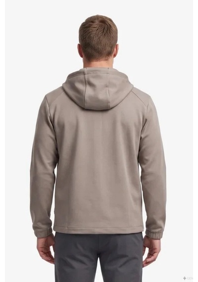 Nautica Erkek Regular Fit Kahverengi Kapüşonlu Sweatshirt-24794 Vizon
