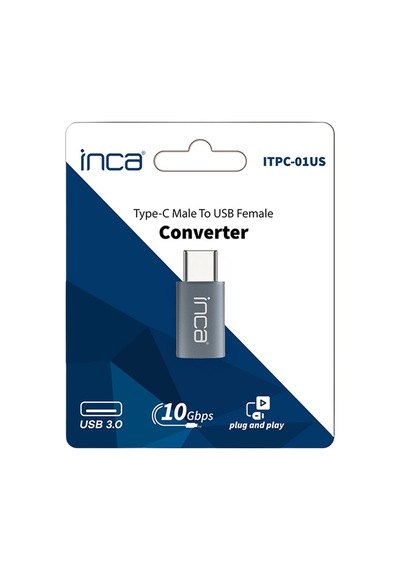 Inca Itpc-01us Type-c To Usb 3.0 Dönüştürücü Adaptör Otg 10 Gbps 5a Hızlı Şarj