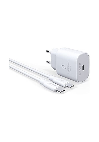 Syrox Pd25t Q3.0 Pd 25w Type-c To Type-c Hızlı Şarj Aleti Set Beyaz