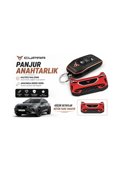 Cupra Anahtarlık , Cupra Panjur Görünümlü Araç Anahtarlık - Cupra Araba Anahtarlığı