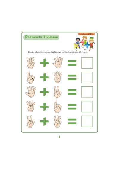 Okul Öncesi Pratik Matematik Kitabı
