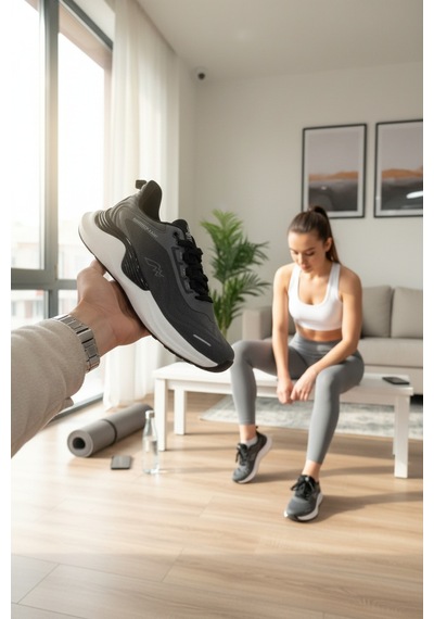 Enoch Yeni Nesil Ergonomik Tabanlı Ve Nefes Alabilir Fileli Erkek Spor Ayakkabı Füme - Beyaz Enoch Yeni Nesil Ergonomik Tabanlı Ve Nefes Alabilir Fileli Erkek Spor Ayakkabı Füme - Beyaz