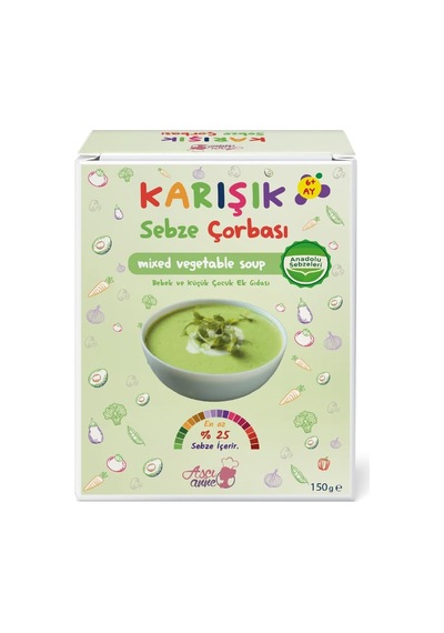 Aşçı Anne Karışık Sebze Çorbası - 6 + Ay