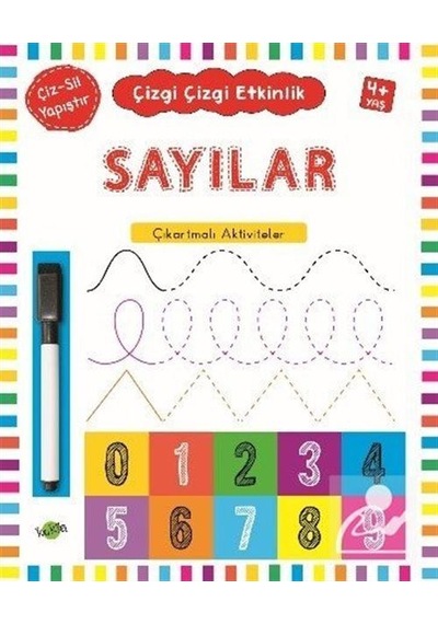 Sayılar 4 Yaş+ / Çıkartmalı Çizgi Çizgi Etkinlik / Kolektif