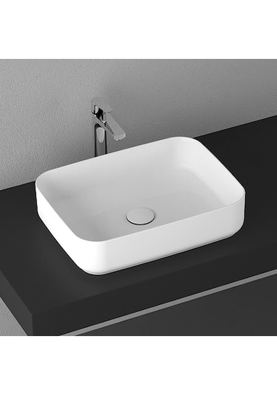 Isvea Infinity Tezgah Üstü Lavabo 50 CM Beyaz 10Nf65050
