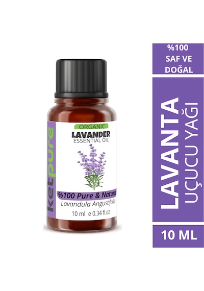 Ketpure Organik İçerikli Lavanta Uçucu Yağı Lavandula Angustifolia 10 ML