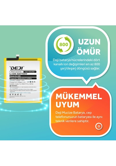 Deji Xiaomi Redmi 9t Pro / K20 Pro Uyumlu Mucize Batarya