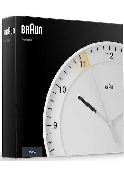 Braun Bc17w Beyaz Duvar Saati Beyaz